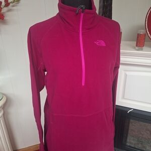 The North Face Magenta Quarter-Zip Fleece